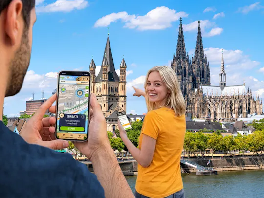 Self-guided digital scavenger hunt in Cologne