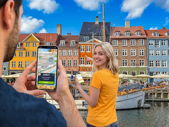 Caça ao tesouro digital auto-guiada em Copenhaga