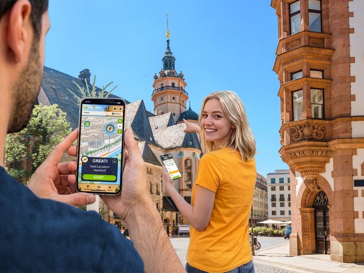 Caccia al tesoro digitale autoguidata a Lipsia