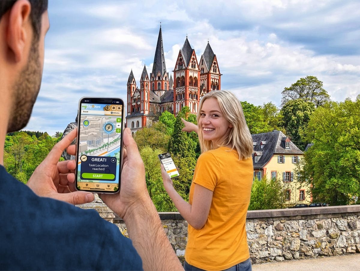 Samodzielne cyfrowe poszukiwanie skarbów w Limburg an der Lahn
