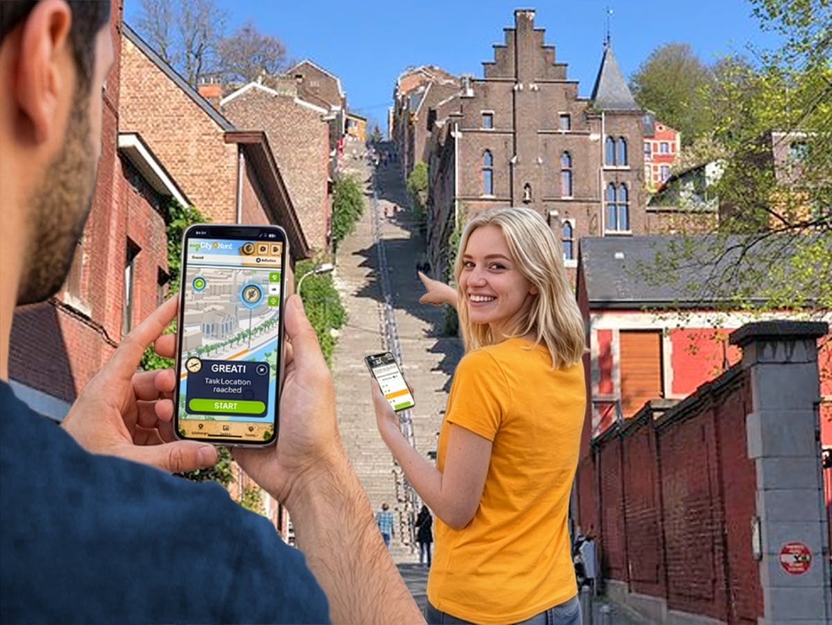 Self-guided digital scavenger hunt in Liège