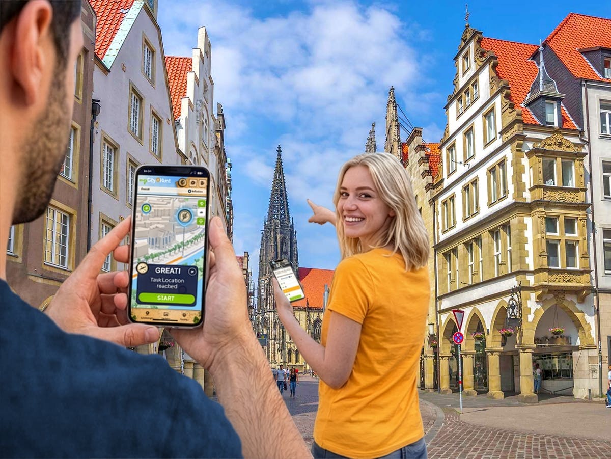 Samodzielne cyfrowe poszukiwanie skarbów w Münster
