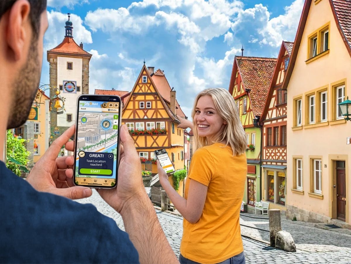 Caccia al tesoro digitale autoguidata a Rothenburg ob der Tauber