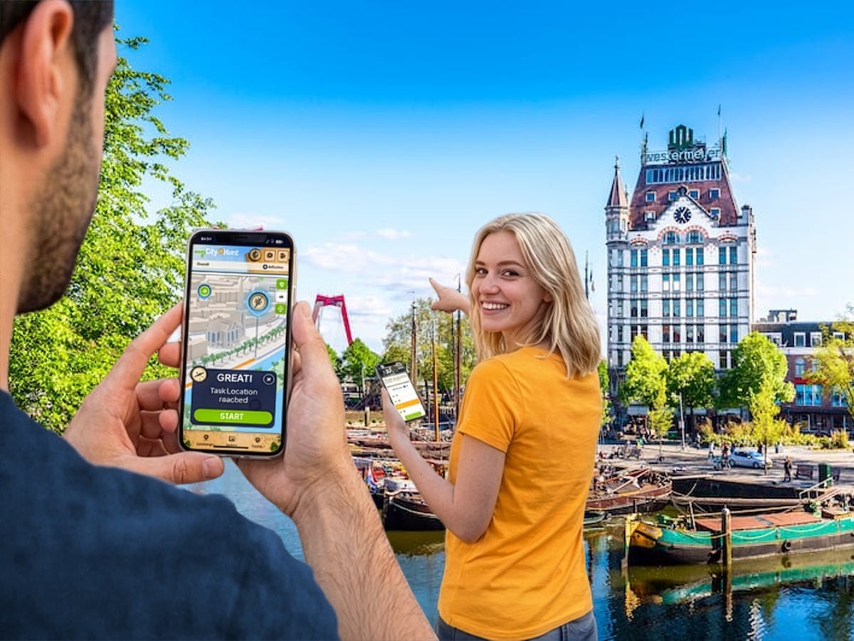 Self-guided digital scavenger hunt in Rotterdam
