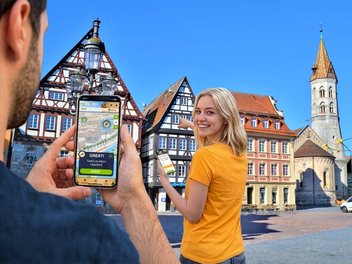 Caccia al tesoro digitale autoguidata a Schwäbisch Gmünd