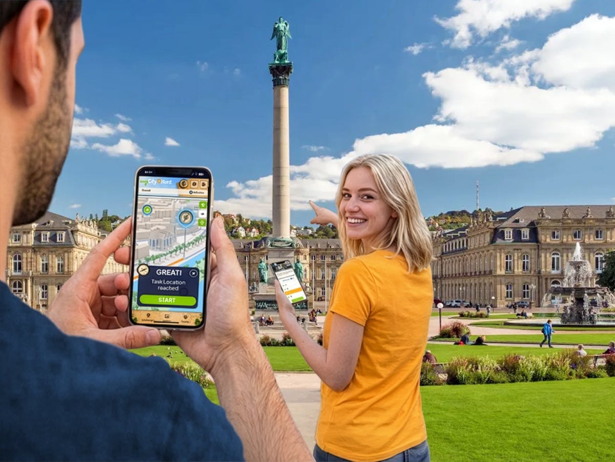 Caccia al tesoro digitale autoguidata a Stoccarda