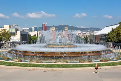 Barcelona free time and fountains