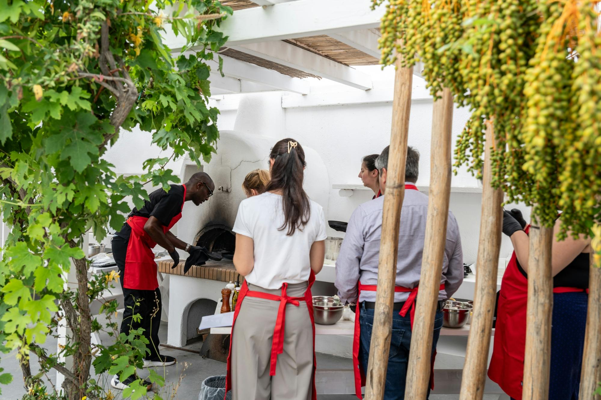 Small-group Greek cooking class in Santorini