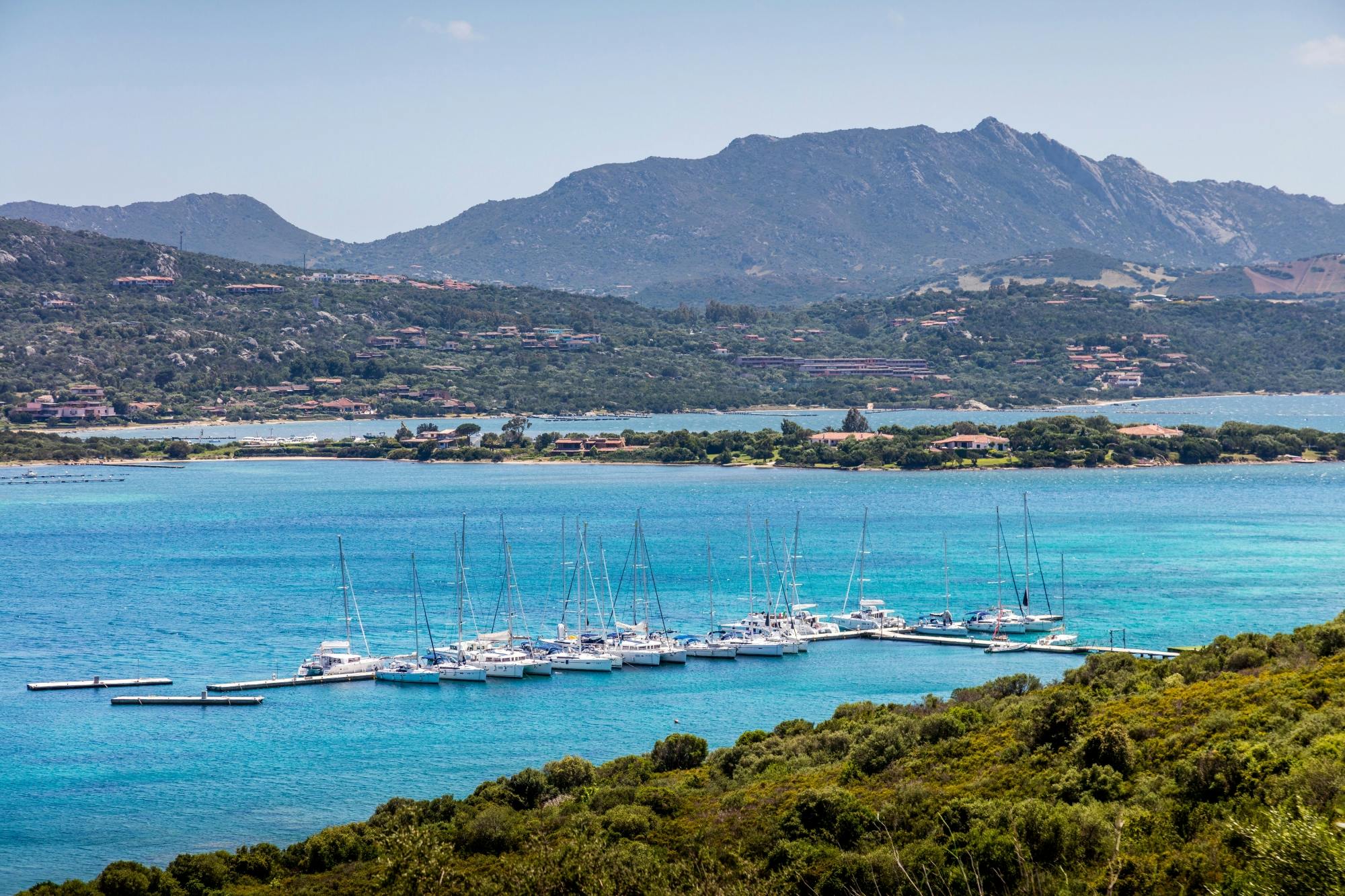 Costa Smeralda catamaran cruise with swim stops and lunch