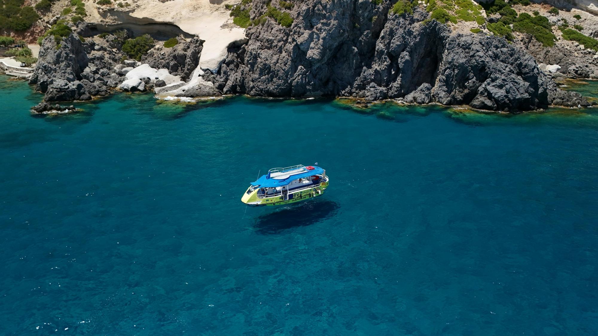 Semi-submarine adventure from Kolymbia with swim stops