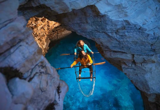 Excursion d'une demi-journée en kayak transparent à partir de la plage d'Histria