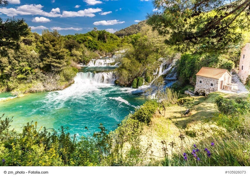 Full-day tour of Krka National Park’s waterfalls from Brač