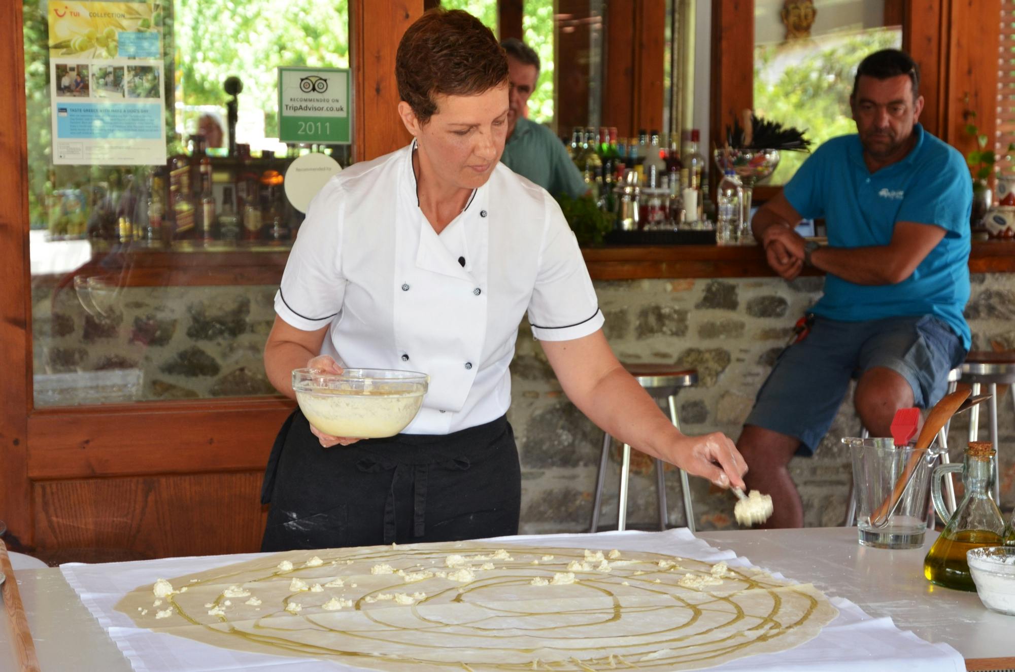 Skiathos dog shelter visit, hill walk and Greek cooking tour