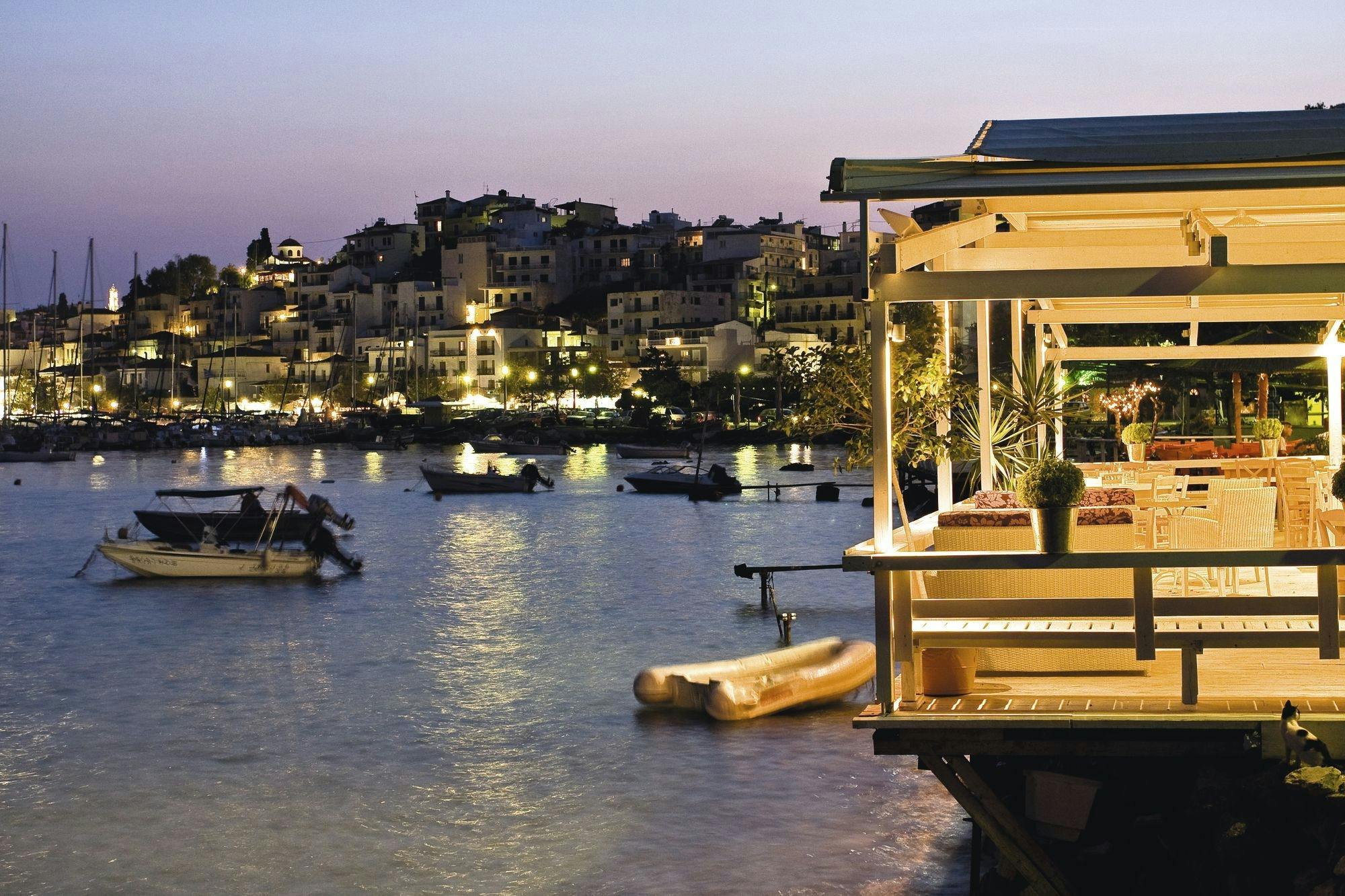 Skiathos town evening tour with local liqueur tasting