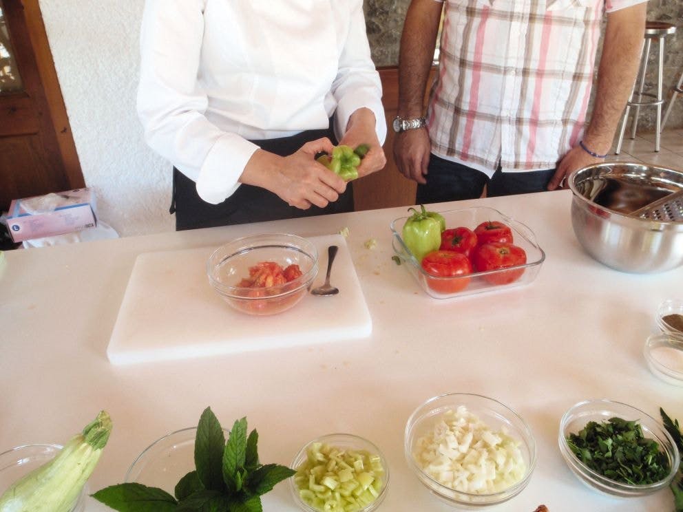 Skiathos dog shelter visit, hill walk and Greek cooking tour