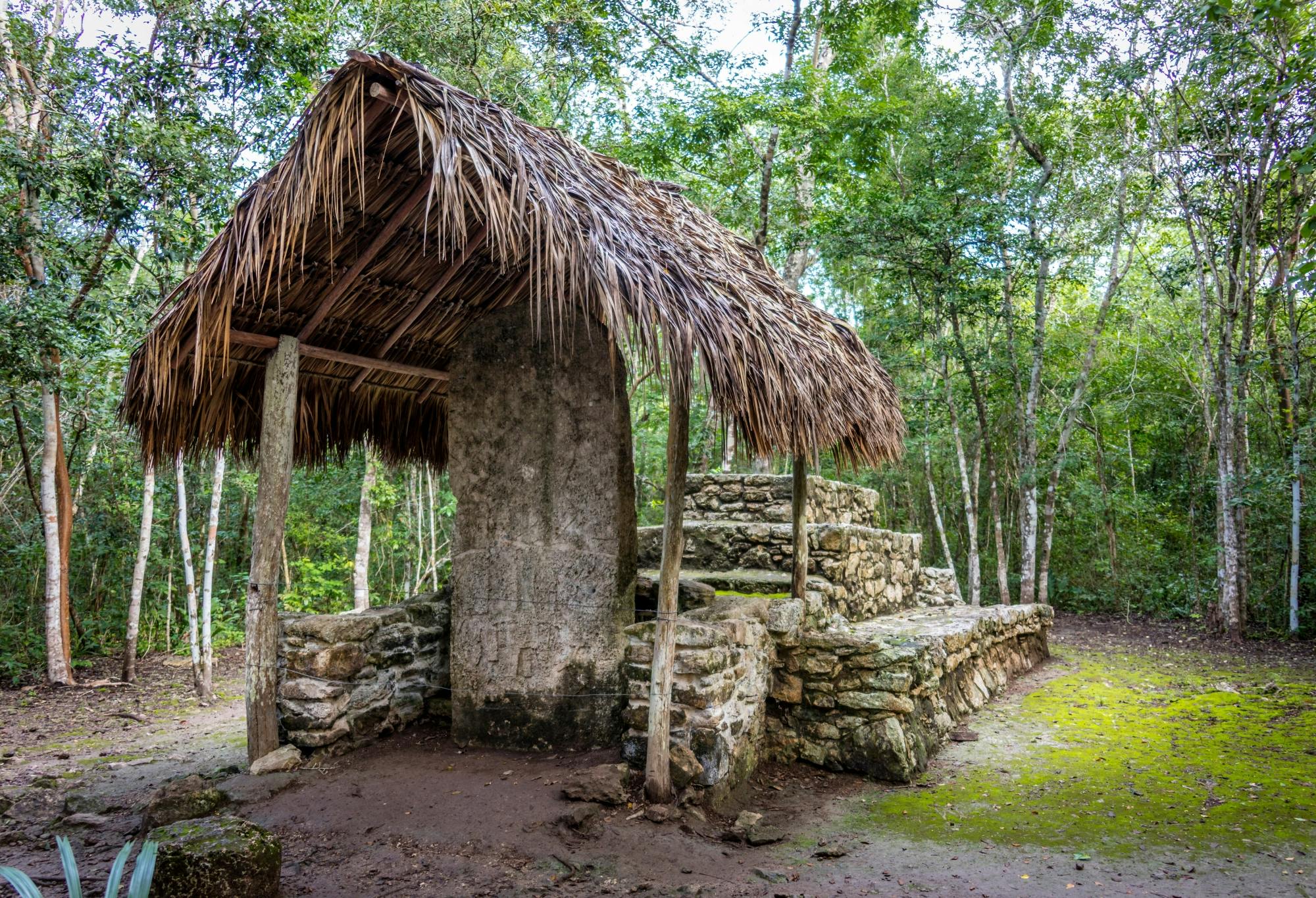 Maya Coba ruins tour with pyramid, ceremony and cenote swim