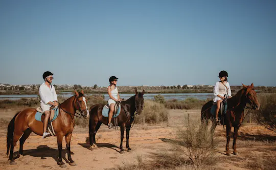 Albufeira lagoon horseback riding experience with hotel pick-up