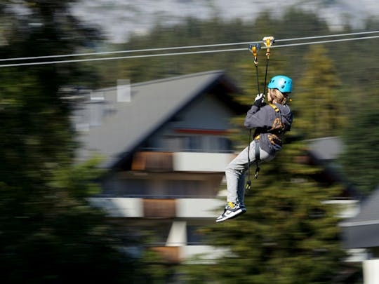 Rocks Park Ticket mit Vertical Drop oder Zipline Erlebnis in Laax
