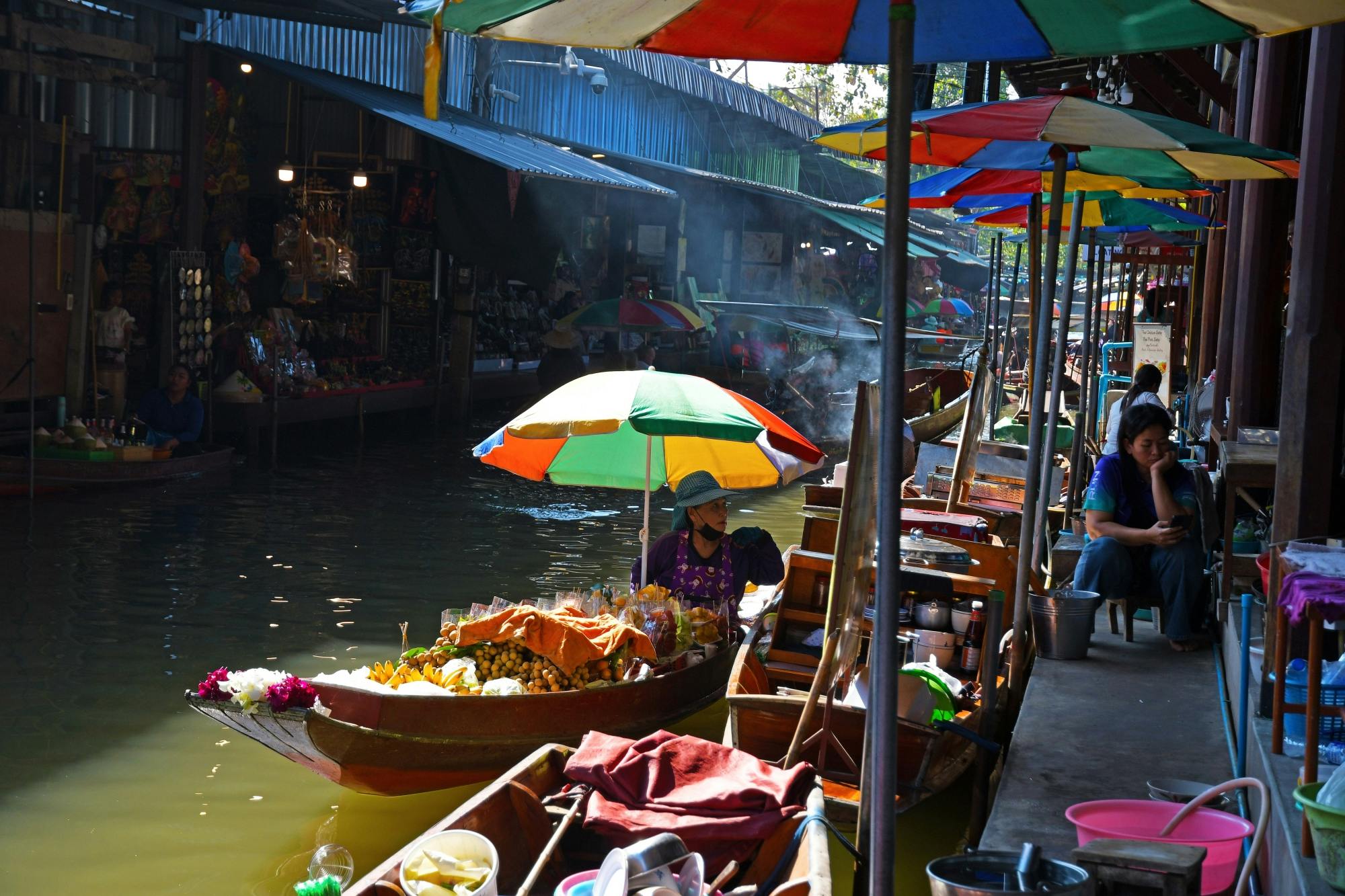 Railway market, floating market, salt farm and cycling tour from Hua Hin