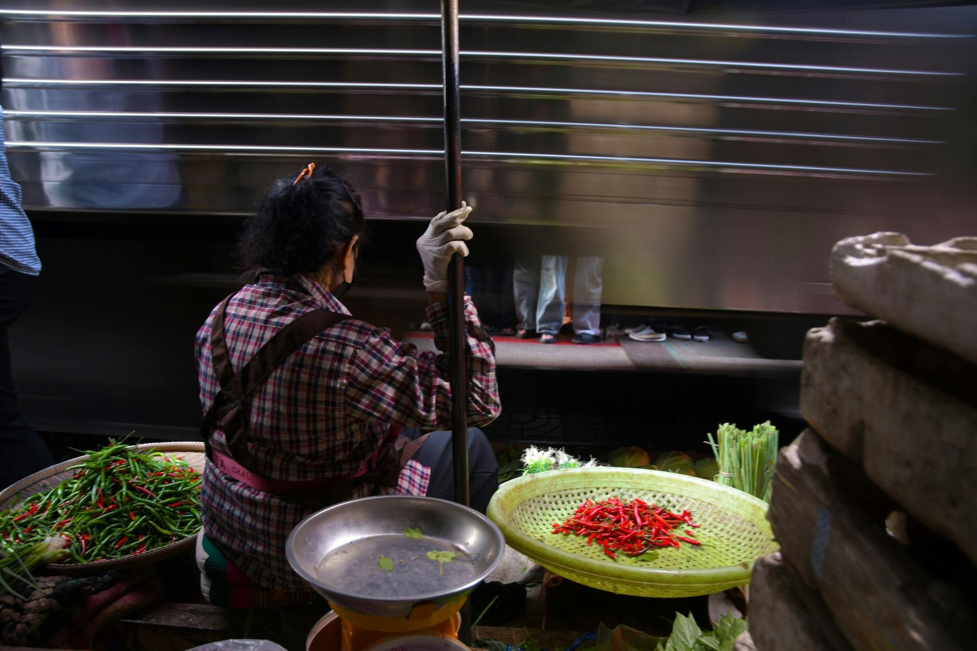 Railway market, floating market, salt farm and cycling tour from Hua Hin