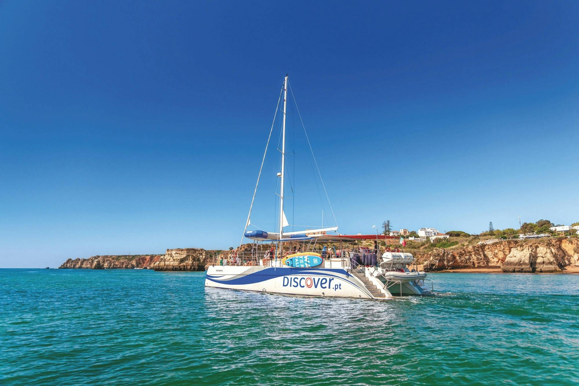 Benagil Cave catamaran cruise ticket with brunch from Vilamoura