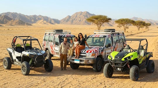 Aventure en buggy des sables de première catégorie avec repas et thé bédouins au départ de Sharm
