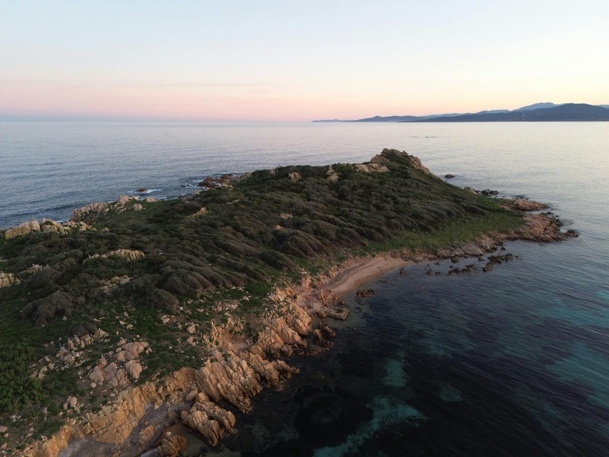 Snorkeling at sunset with aperitif
