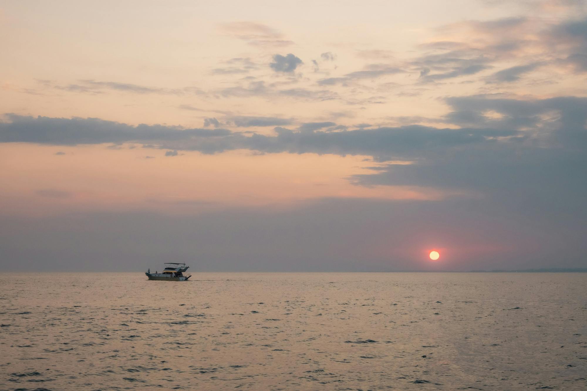 Samos sunset boat cruise