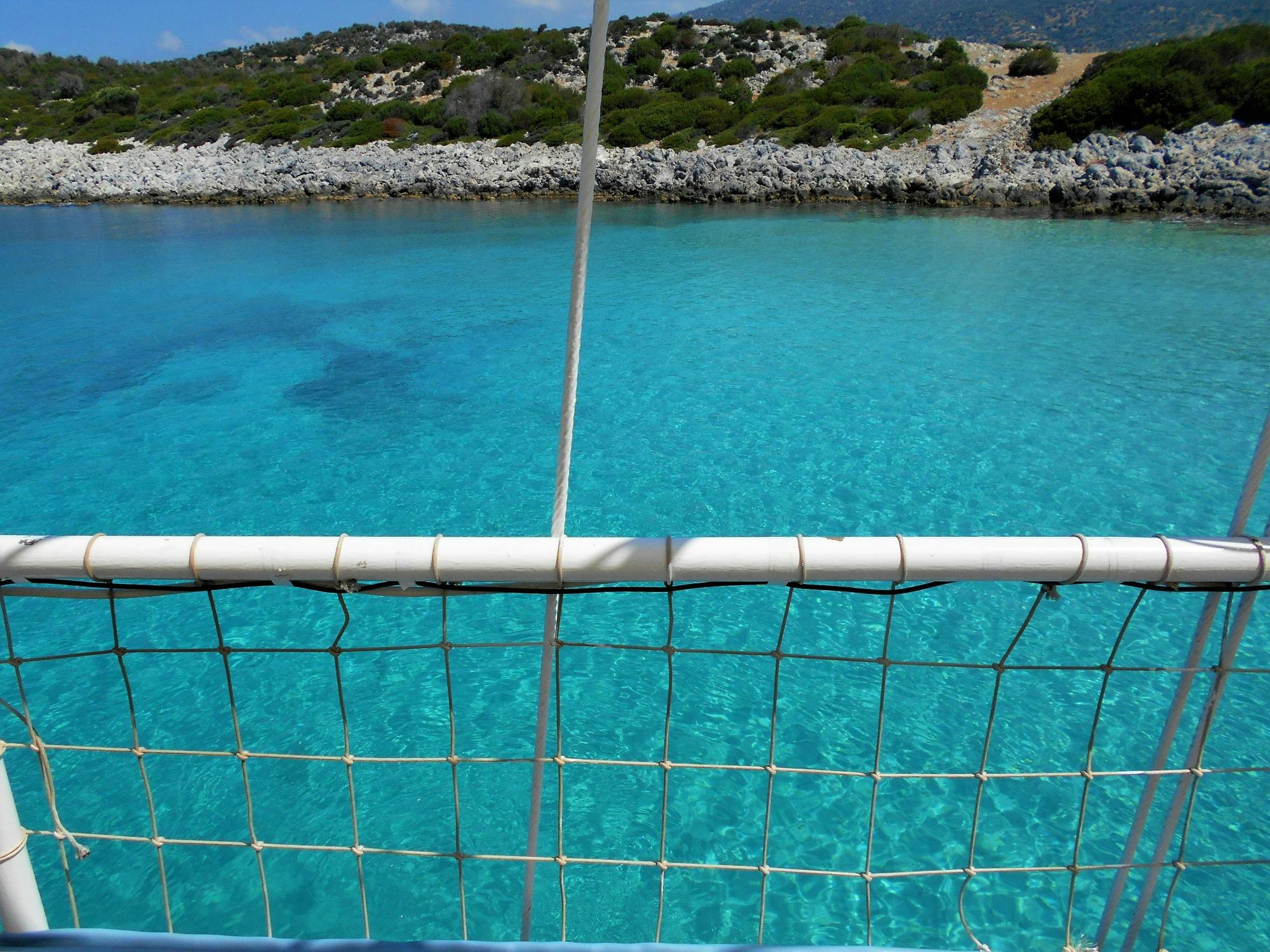 Samos sunset boat cruise