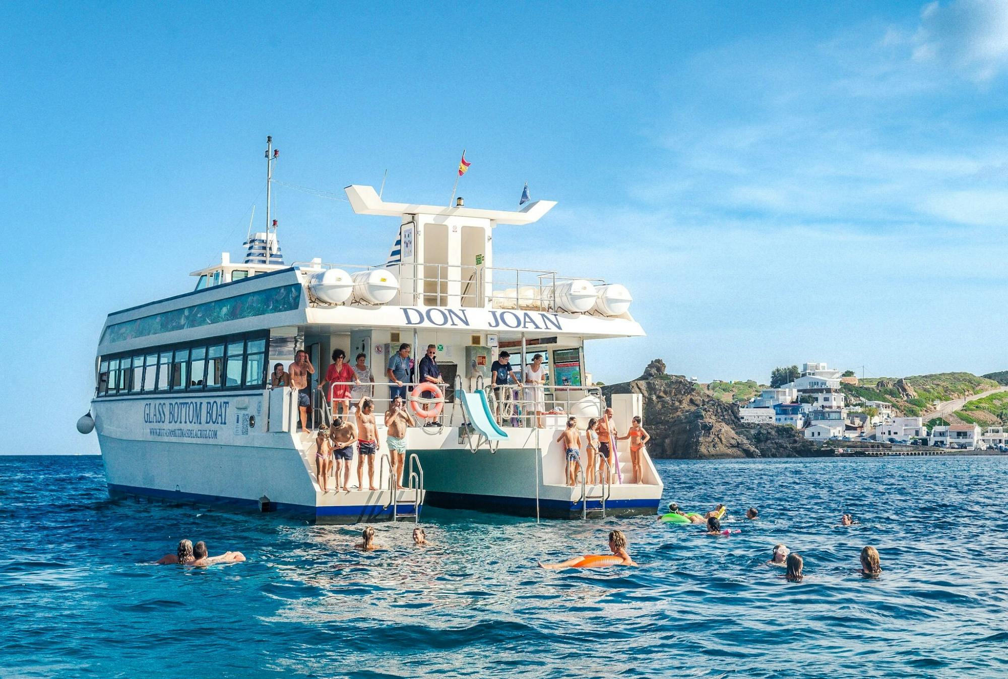 Mahon Harbour glass-bottom boat tour