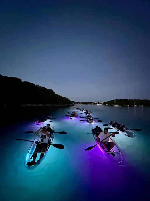LED kayak night tour