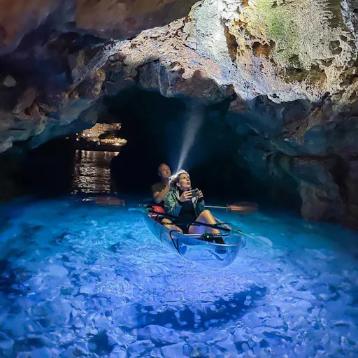 LED kayak night tour