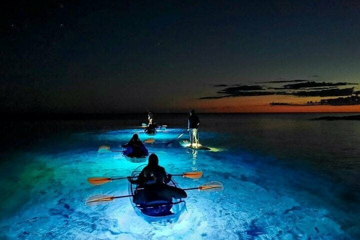 LED kayak night tour