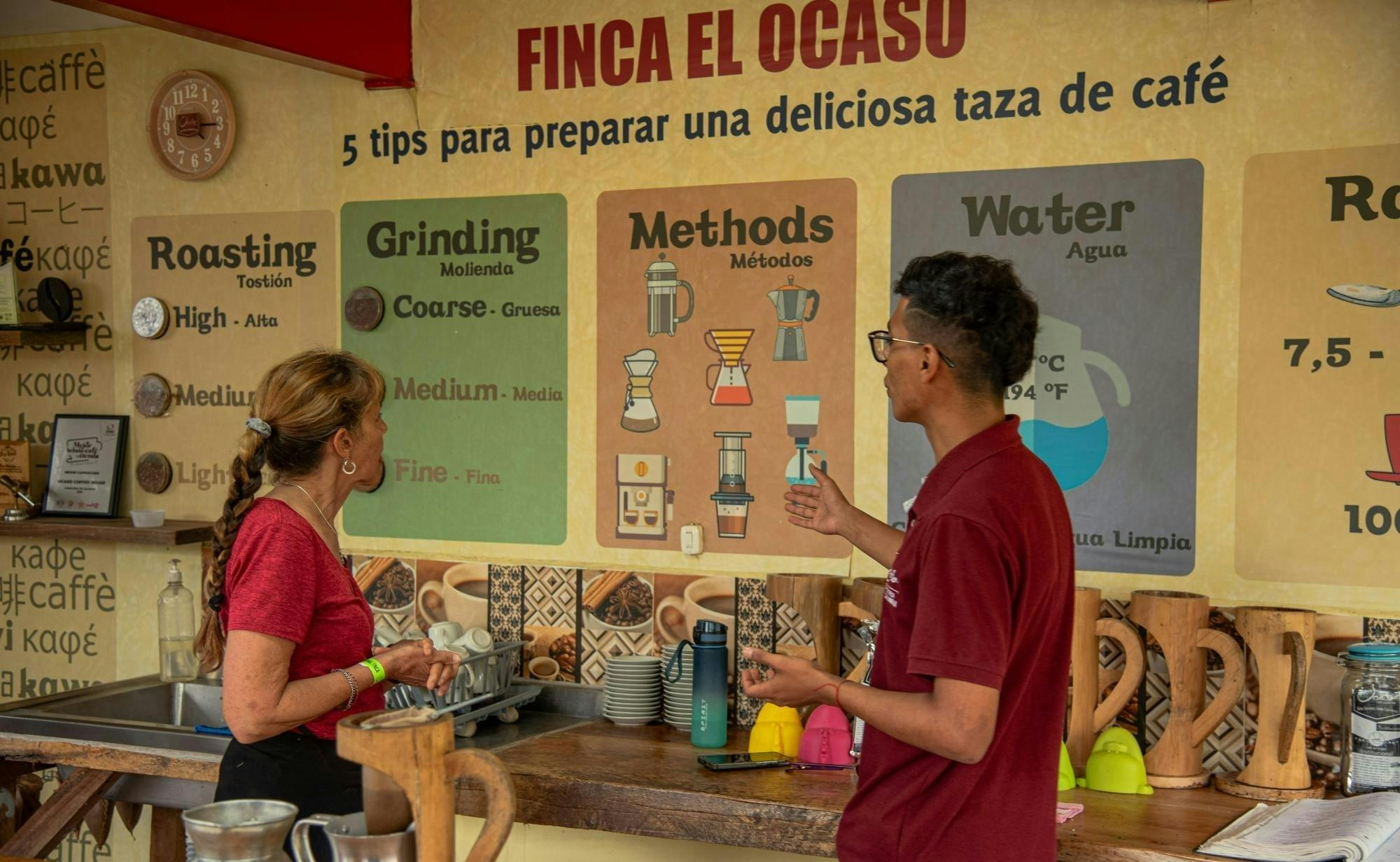 Finca El Ocaso guided coffee farm tour with tasting