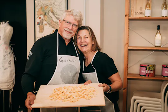 Zelfgemaakte pasta en Italiaanse gerechten kookles in Verona