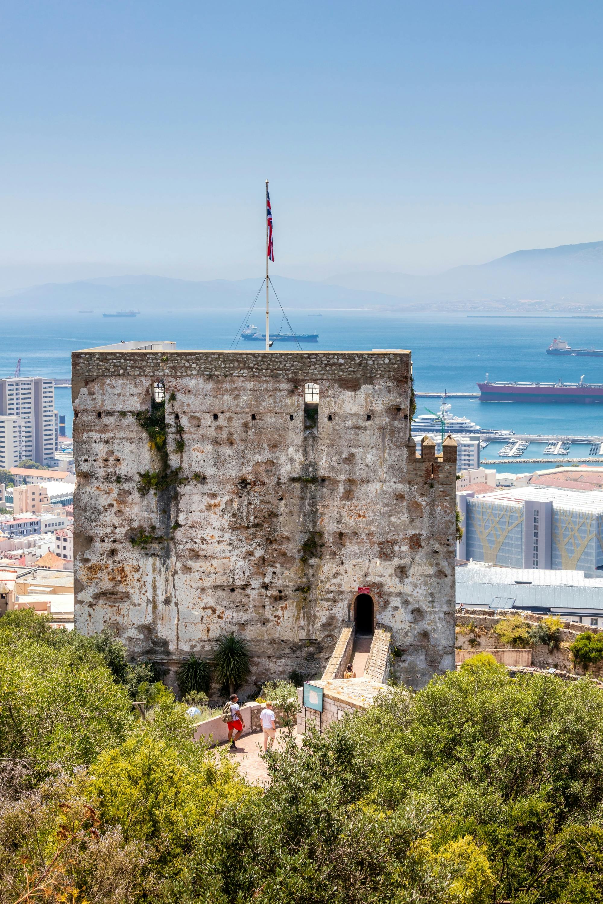 Gibraltar walking tour with dolphin-watching boat trip