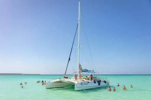 Private Saona Island cruise with exclusive beach area and lunch