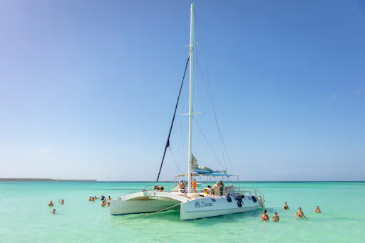 Private Saona Island cruise with exclusive beach area and lunch
