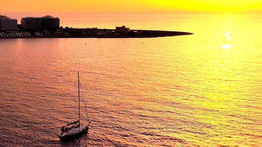 Private sunset cruise from Rhodes with transfer and dinner