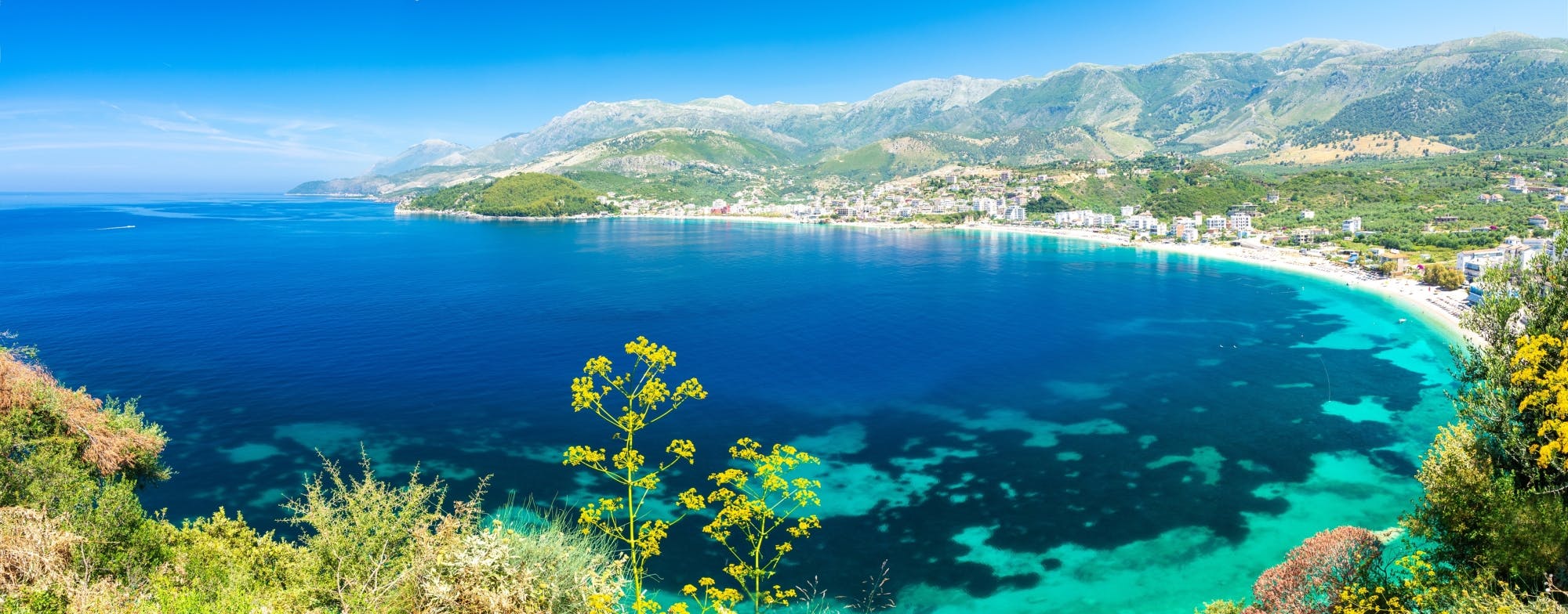 Himare cruise along beaches and caves with snorkel stops