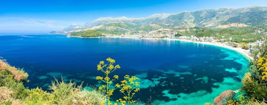 Himare cruise along beaches and caves with snorkel stops