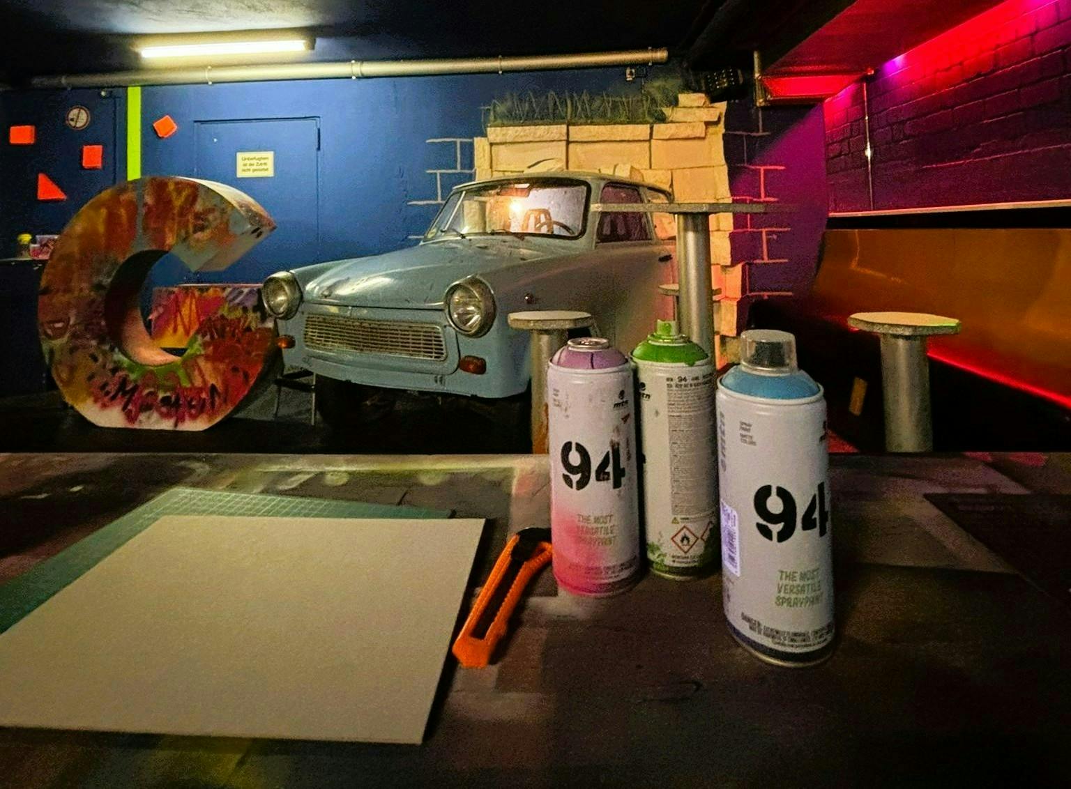 Berlijn Graffiti kunstworkshop met een lokale straatkunstenaar