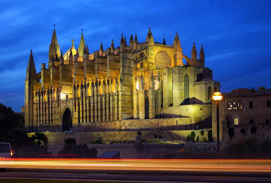 Palma di notte con visita guidata facoltativa, tapas o esperienza audiovisiva