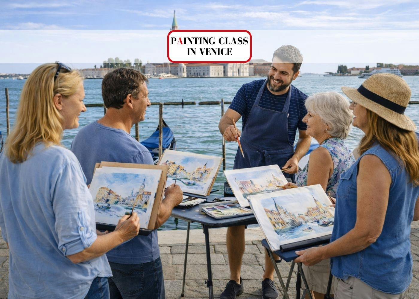Watercolors workshop in Venice with a famous artist