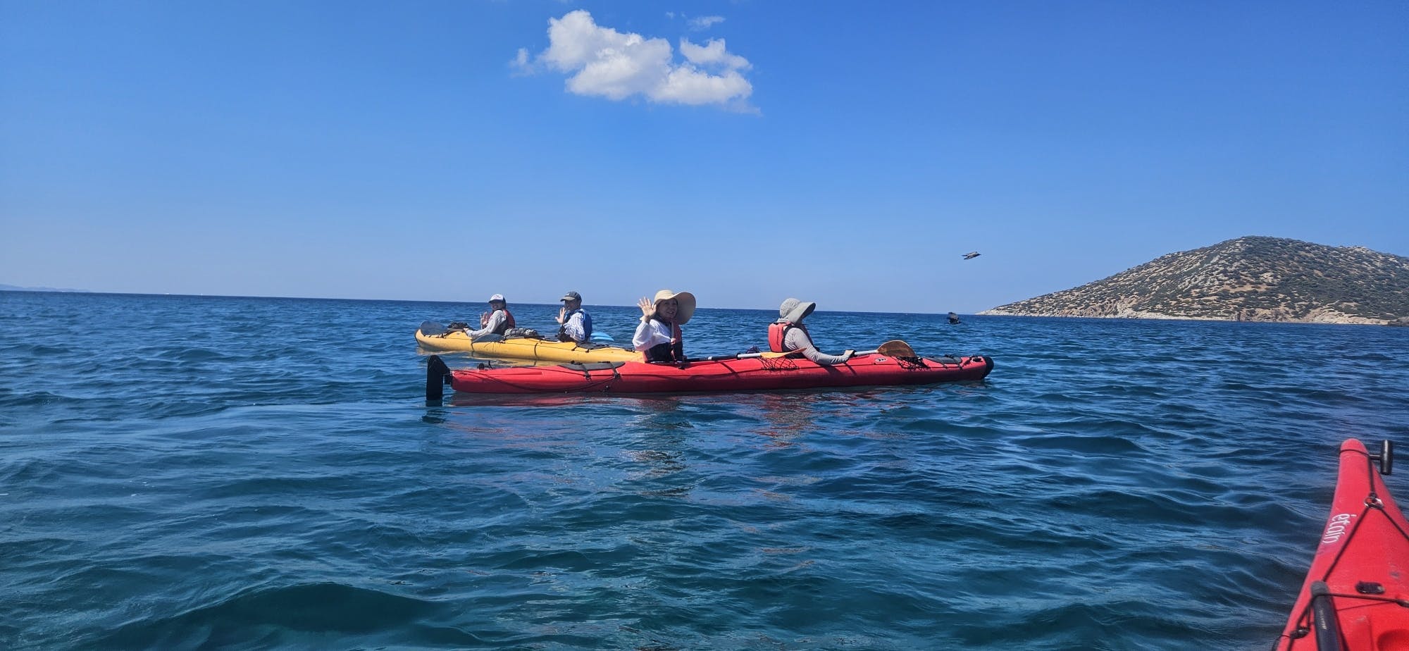 Athens coastline sunset kayak experience