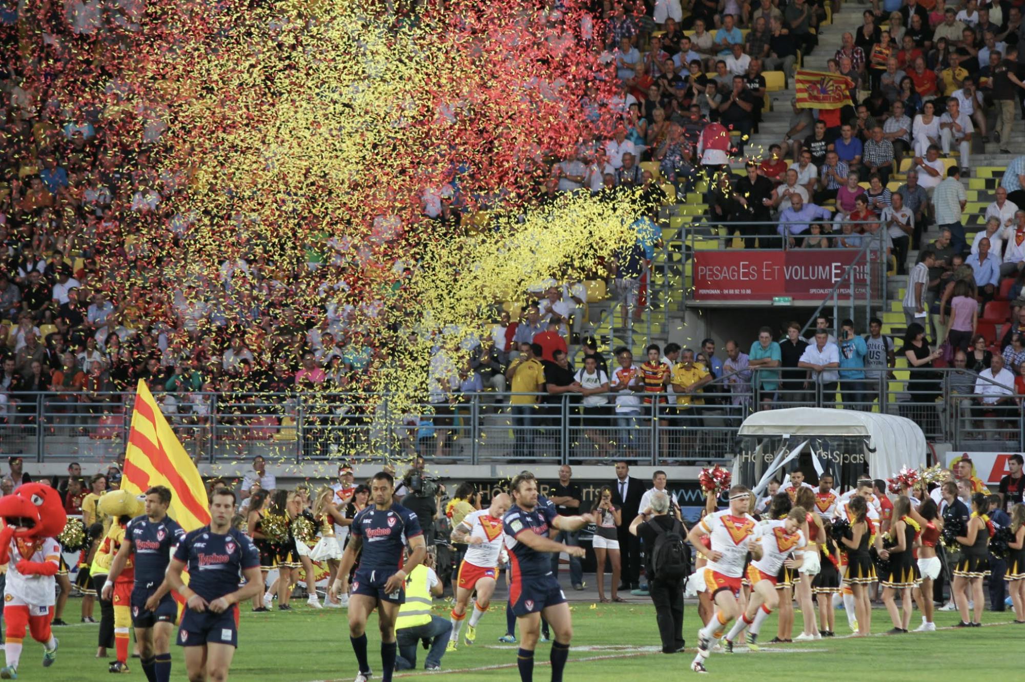 Dragons Catalans vs Wigan Warriors - mecz rugby w Paryżu