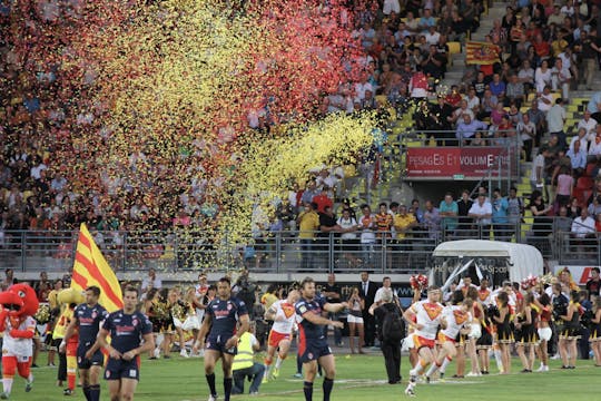 Dragons Catalans vs Wigan Warriors - mecz rugby w Paryżu