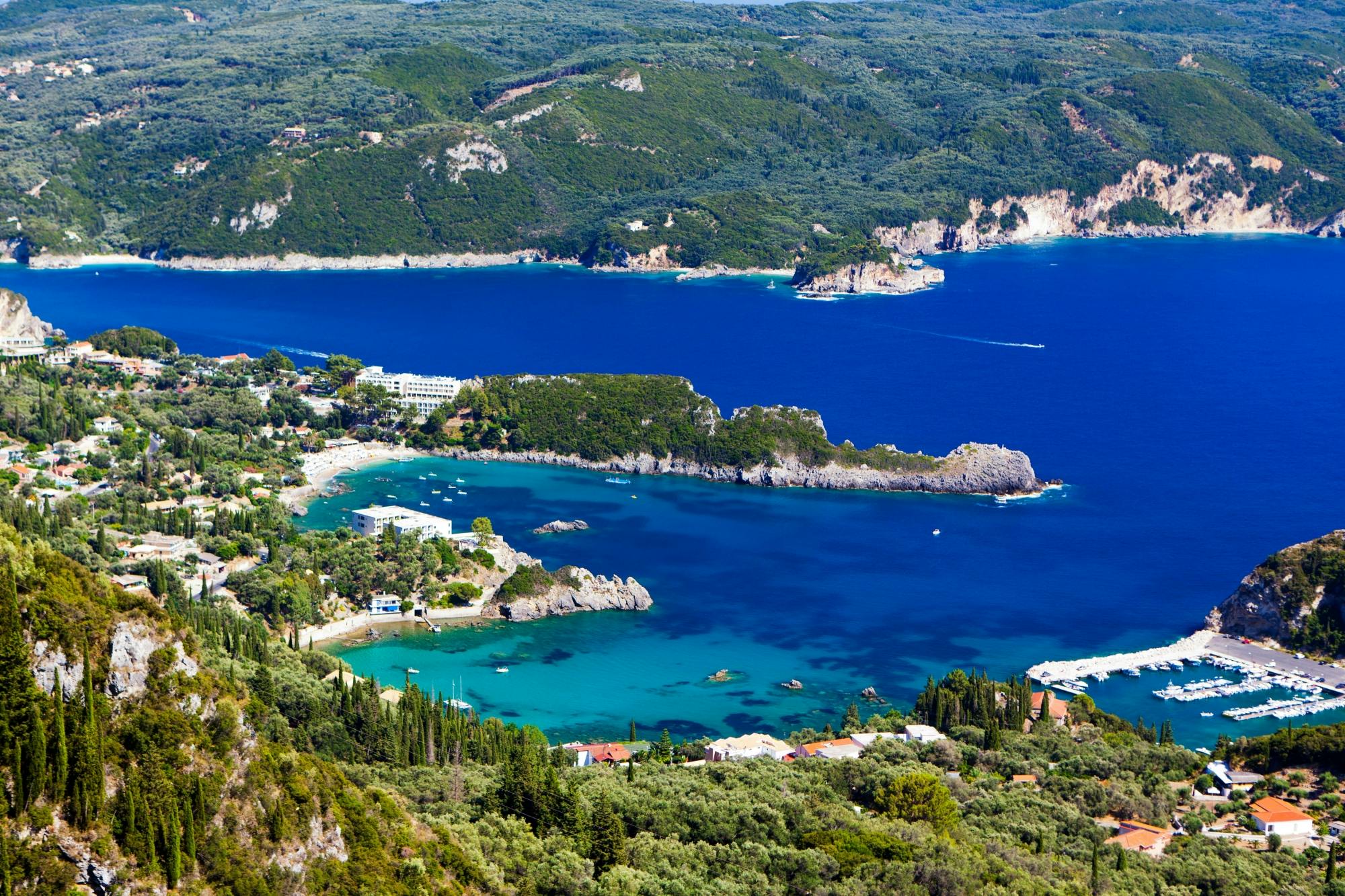 Corfu tour with Achillion Palace and Paleokastritsa