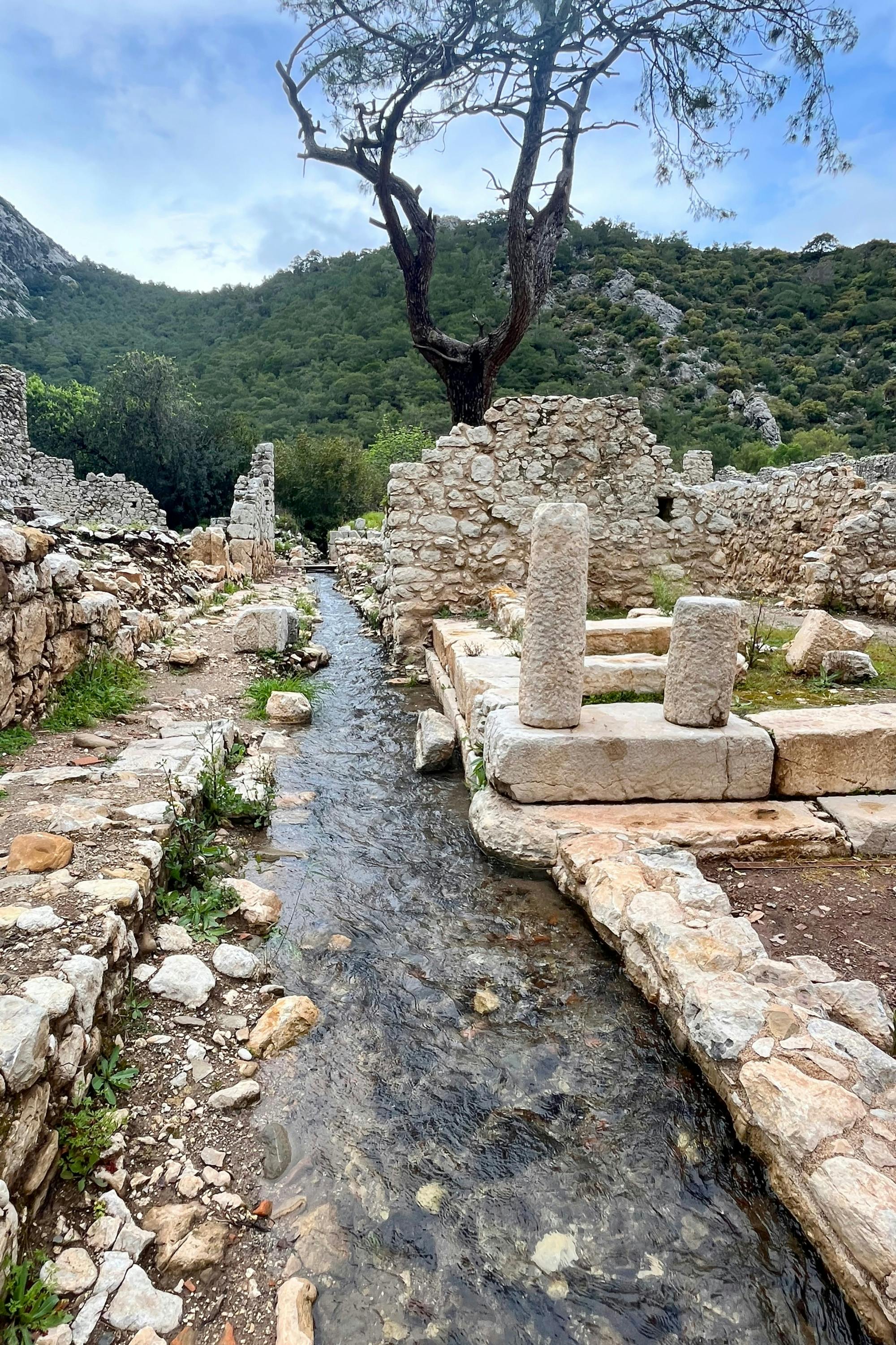 Olympos ancient city small group tour with fish on tile tasting