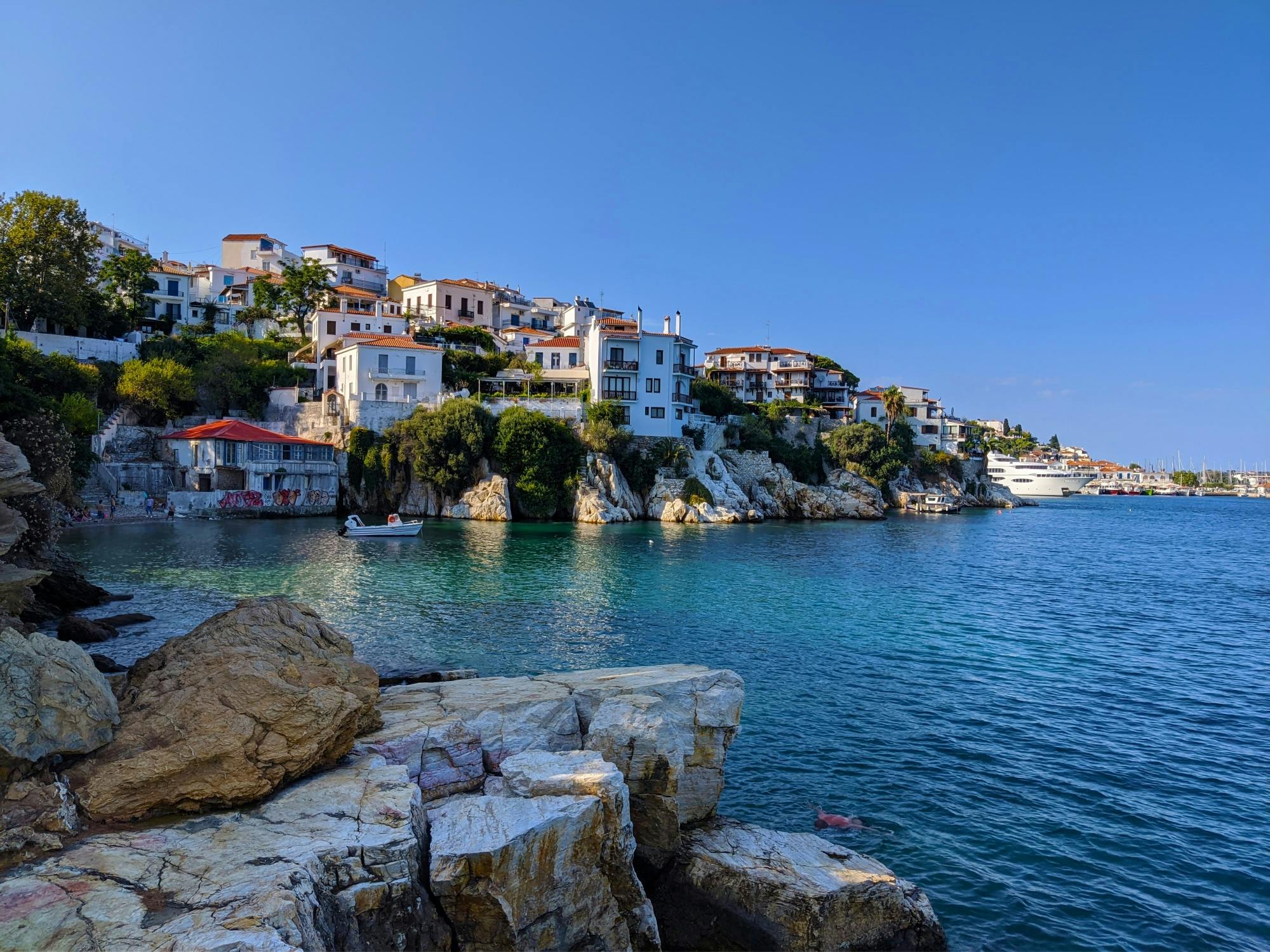 Full-day Skiathos adventure with swim stop